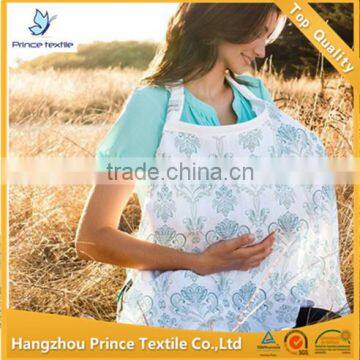 Cute Cotton Muslin Blue Flower Breast Feeding Nursing Covers