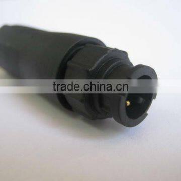 High quality plastic bulkhead waterproof connector(2 pin)