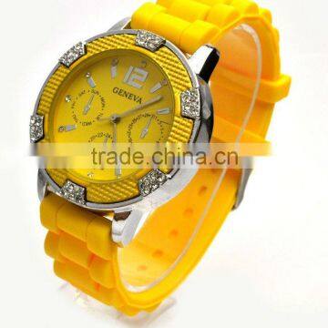 2013 Most Beautiful Bracelet Fashion Wrist Silicone Watch a gift for women