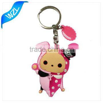 Shenzhen Manufacturer Pink PVC Soft Keyrings                        
                                                Quality Choice