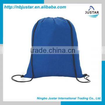Promotional Gift Bag Use210D Polyester Cheap Strong Drawstring Backpack Bags photo-3