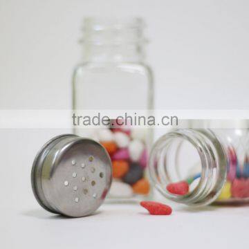mall Glass Sauce Bottles Pepper Glass Condiment Bottle Spice Shaker Mini Salt Pepper Shaker Bottles