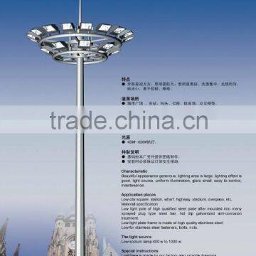 SH1012 China supplier product Q235/245 Steel galvanized 15~35m high mast flood lighting price with auto lifting system