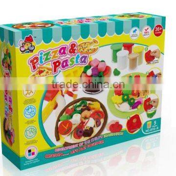 Best selling non-toxic modeling clay childrens plasticine game Pizza