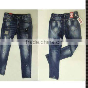 Factory best price jeans women with patch