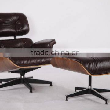 Living room designer furniture factory leather reclining chair with footrest