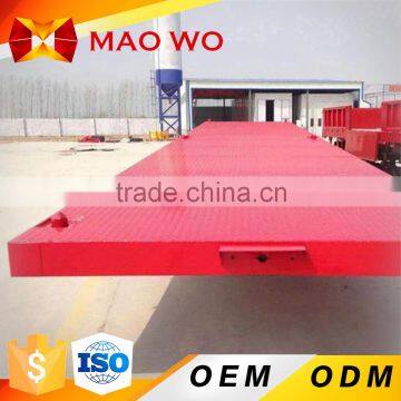 MAOWO 20ft container low flat bed trailer dimensions