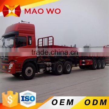 China 3 axles flatbed transport trucks and flat bed tow recovery trucks