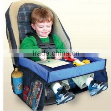 Foldable Polyester Car Kids Travel Play Tray Bag/Childrens Travel Tray Kids Play Tray for Snacks