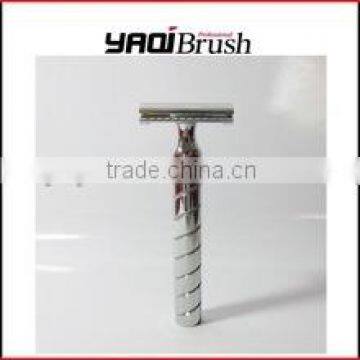 chrome plated engraved double edge safety razor