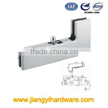 Corner L patch fitting, glass clamp