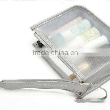 CLEAR COSMETIC TWO ZIPPER POUCH MAKEUP BAG photo-5