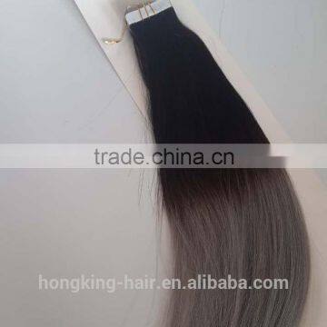 ombre remy tape hair extension virgin indian hair tape hair extension