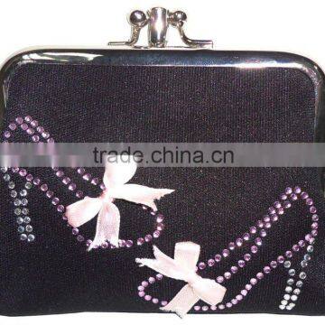 Fashional Coin Case with Colorful Crystal