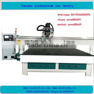 China jinan prefessional 9kw HSD spindle wood funiture cabinet making cnc router TJ2040 (2000*4000mm )