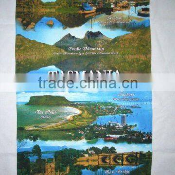 silk screen printed cotton fabric,high quality ,cheap price kitchen towel/tea towel