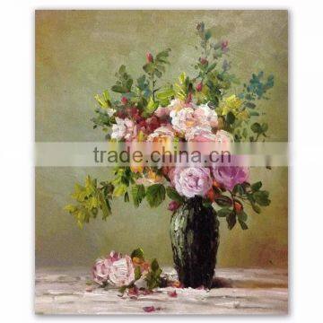 ROYIART Peony Flower Oil Painting Canvas Wall Art