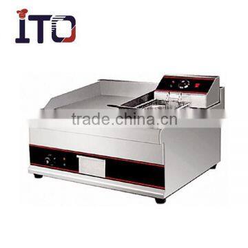 CH-851 Commercial Electric Griddle with Fryer