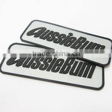 Custom 3d Logo Reflective Shinning Rubber Badge