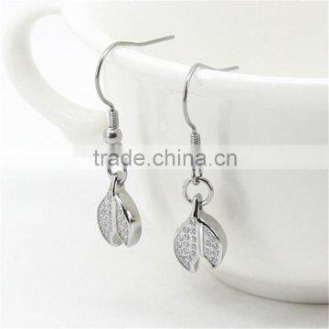 Hot custom with Zircon earring drop of names of earring styles