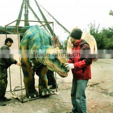 Walking With Realistic T-Rex Dinosaur Costume with hidden legs