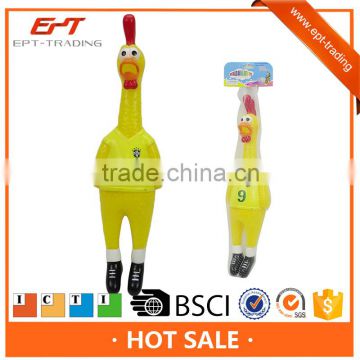 Funny squeeze shrilling scream chicken toy