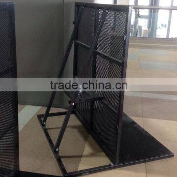 Mobile Galvanized And Black Powder Coated Concert Security Steel Crash Barrier