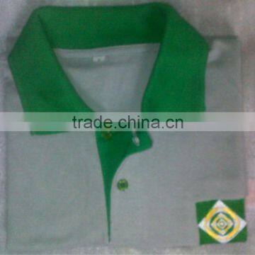 T shirt with logo embroidery