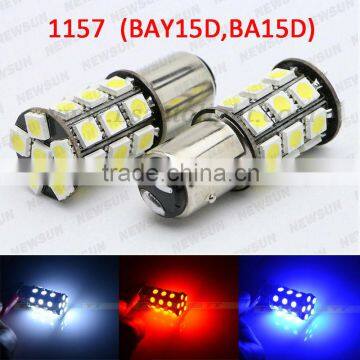 No error 2 pcs/lot Wholesale Car Bulb Lamp 1156 382 BA15S P21W Turn Signal Tail Brake 27 LED Light White canbus