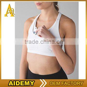 sexy women fitness polyester gym yoga wear sport bra tops