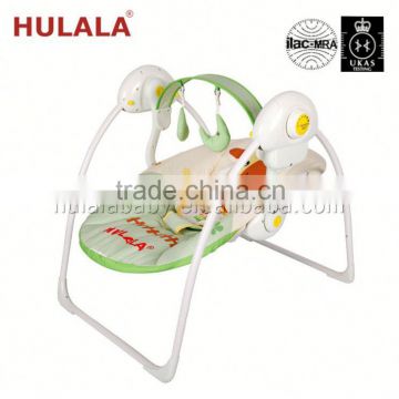 simple electric infant swing with luxury plastic shell seat 2016 factory wholesale