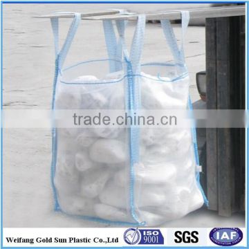 Construction bulk bag/sand bag 90*90*150 1000kg for Abestos / large stone bag