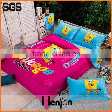 custom print 3D kids cartoon bed sheet