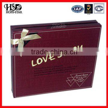 China Factory Wholesale Heart Shaped Chocolate Box Paper Chocolate Packaging Box photo-2