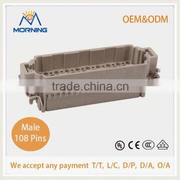 HDC HDD-108, A Whole Set Industrial Crimp Terminal Copper Alloy Side Entry 108 Pins Waterproof Electrical Plug Connectors
