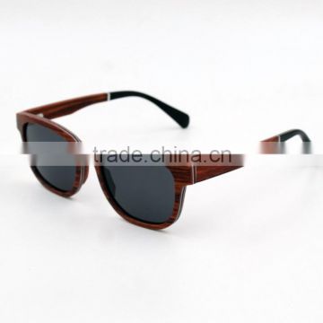 Unisex Sandal Wood Sunglasses Acetate tips