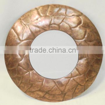 Iron round metal mirror