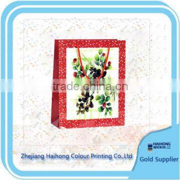 OEM gift paper bag with full colors lower price high quality