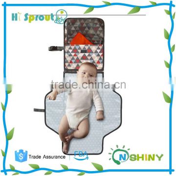 Prefold changing mat for travel