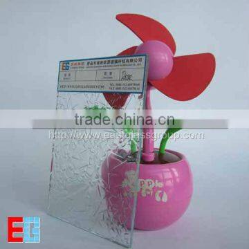 3-6mm Clear Rose Patterned Glass