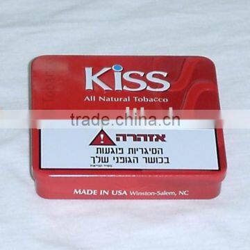 Rectangle tin box, cigarate tin box, tobacco tin box