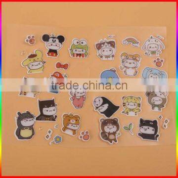 lovely and cute cats dome 3D epoxy stickers for little boys and girls