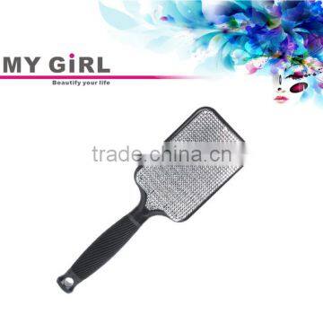 MY GIRL hair brush comb silver color bling crystal resin long handled soft bristles brush