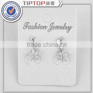 Summer Gift Classic Genius Austrian Crystal Zircon Stars Earrings 100% Man-made Hot Sale Flower Earring