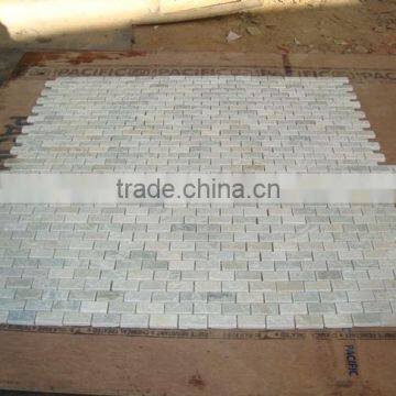 Himachal White Slate Mosaic Wall Pannel