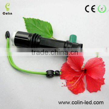 Cree Q5 high power led rechargeable torch with 18650 Li-ion battery