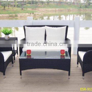 Outdoor wicker furniture in a variety of styles