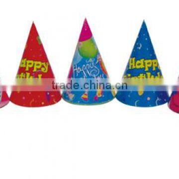 Bright Color Happy Birthday Paper Party Hat