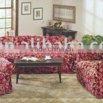 3pcs Solid Jacquad Slip Cover Set