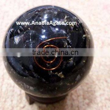 Wholesale Orgone Black Tourmaline : Orgonite Ball For Sell